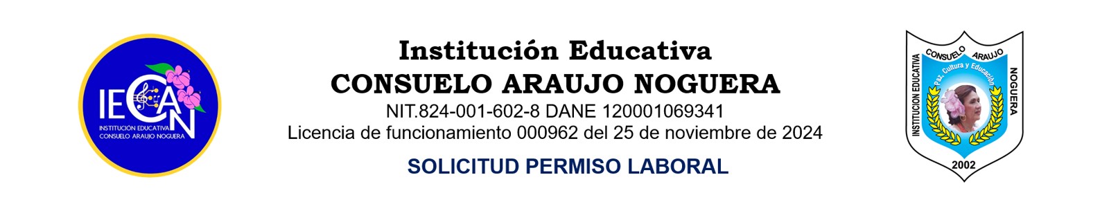 Solicitud Permiso Laboral - Institución Educativa Consuelo Araujo Noguera