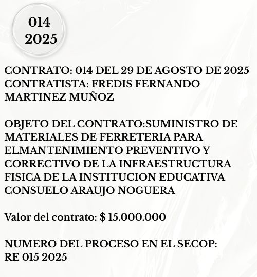 SECOP: RE 015 2025