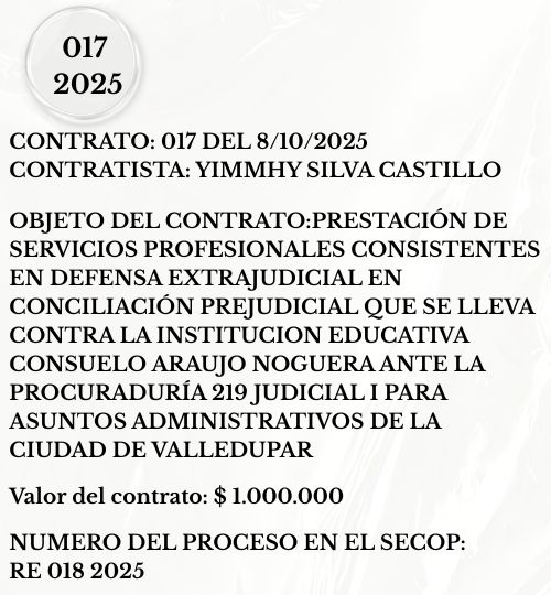 SECOP: RE 018 2025