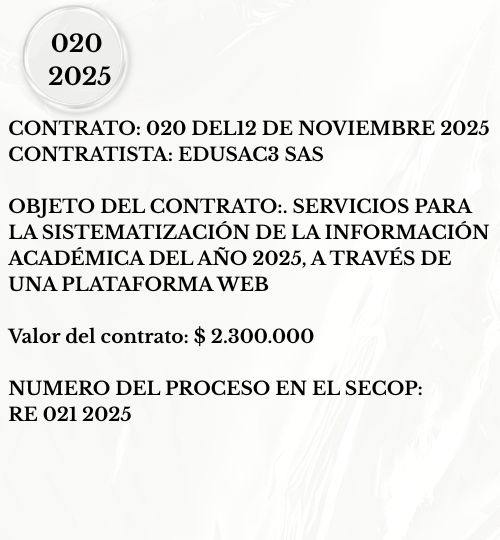 SECOP: RE 021 2025