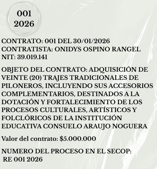 SECOP: RE 001 2026