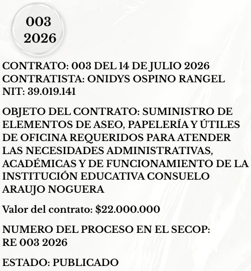 SECOP: RE 003 2026